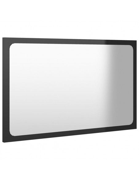 Set Mobili da Bagno Nero Lucido in Truciolato