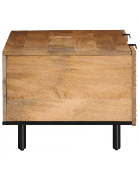 Tavolino da Salotto Marrone 100x54x40cm Legno Massello di Mango