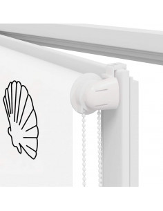 Tenda a Rullo Doccia 100x240 cm Larghezza Tessuto 96 cm