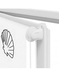 Tenda a Rullo Doccia 60x240 cm Larghezza Tessuto 56 cm
