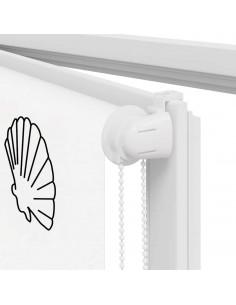 Tenda a Rullo Doccia 80x240 cm Larghezza Tessuto 76 cm