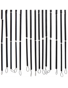 Tenda Antimosche per Porte Grigio Scuro 100x220 cm Bambù