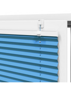 Tenda Plissettata Blu 100x200 cm Larghezza Tessuto 99,4 cm