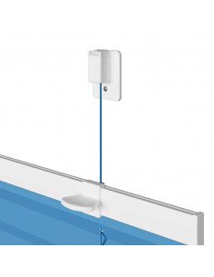 Tenda Plissettata Blu 65x200 cm Larghezza Tessuto 64,4 cm