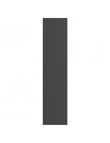 Zerbino a Strisce Nere e Grigie 115x500 cm