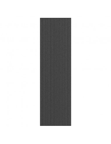 Zerbino a Strisce Nere e Grigie 115x400 cm