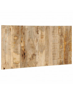 Testiera 160 cm in Legno Massello di Mango Grezzo 2