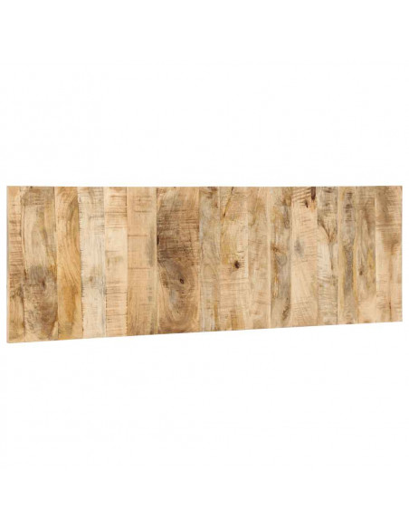 Testiera 160 cm in Legno Massello di Mango Grezzo
