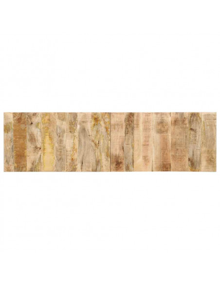 Testiera 180 cm in Legno Massello di Mango Grezzo