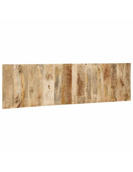 Testiera 180 cm in Legno Massello di Mango Grezzo