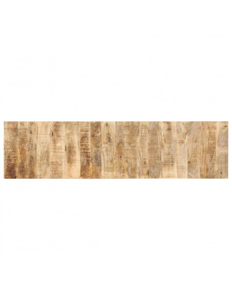 Testiera 200 cm in Legno Massello di Mango Grezzo