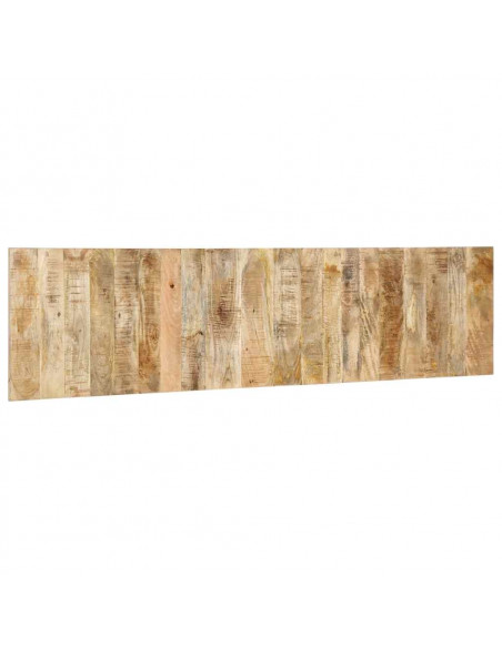 Testiera 200 cm in Legno Massello di Mango Grezzo