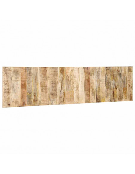 Testiera 200 cm in Legno Massello di Mango Grezzo