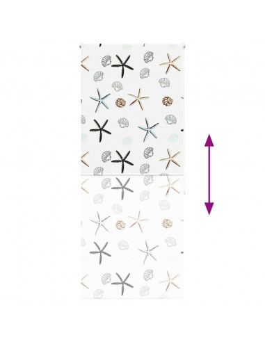 Tenda a Rullo Doccia 100x240 cm Larghezza Tessuto 96 cm