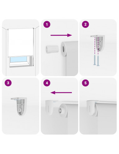 Tenda a Rullo Doccia 100x240 cm Larghezza Tessuto 96 cm