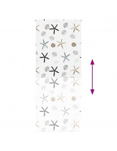 Tenda a Rullo Doccia 110x240 cm Larghezza Tessuto 106 cm 2