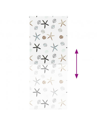 Tenda a Rullo Doccia 110x240 cm Larghezza Tessuto 106 cm