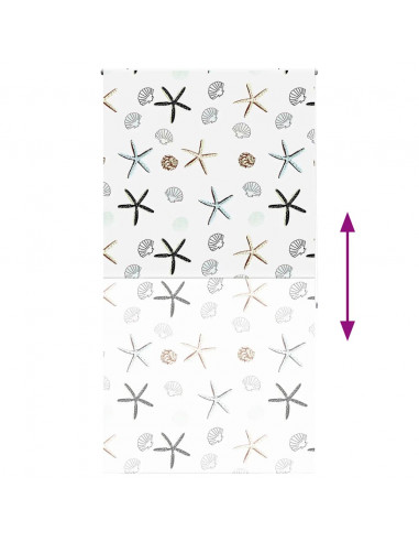 Tenda a Rullo Doccia 120x240 cm Larghezza Tessuto 116 cm