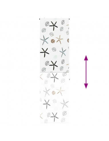 Tenda a Rullo Doccia 60x240 cm Larghezza Tessuto 56 cm