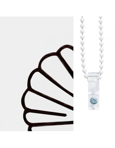 Tenda a Rullo Doccia 80x240 cm Larghezza Tessuto 76 cm