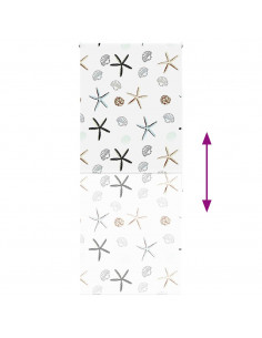 Tenda a Rullo Doccia 90x240 cm Larghezza Tessuto 86 cm 2