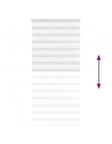 Tenda a Rullo Zebra Larghezza Tessuto 100,9 cm Poliestere