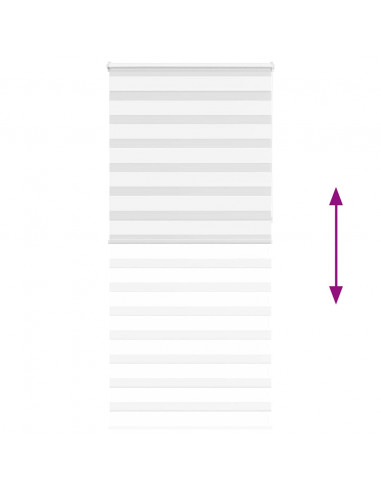 Tenda a Rullo Zebra Larghezza Tessuto 105,9 cm Poliestere