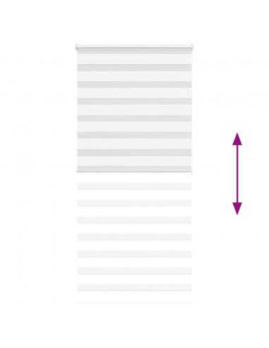 Tenda a Rullo Zebra Larghezza Tessuto 105,9 cm Poliestere