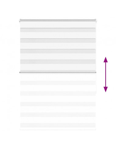 Tenda a Rullo Zebra Larghezza Tessuto 105,9 cm Poliestere