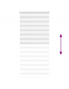 Tenda a Rullo Zebra Larghezza Tessuto 110,9 cm Poliestere 2