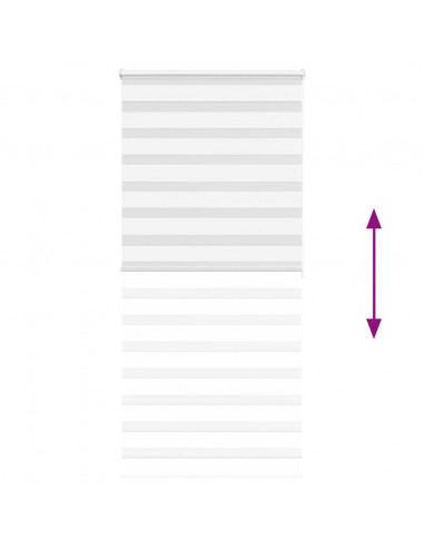 Tenda a Rullo Zebra Larghezza Tessuto 110,9 cm Poliestere