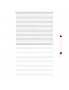 Tenda a Rullo Zebra Larghezza Tessuto 115,9 cm Poliestere 2