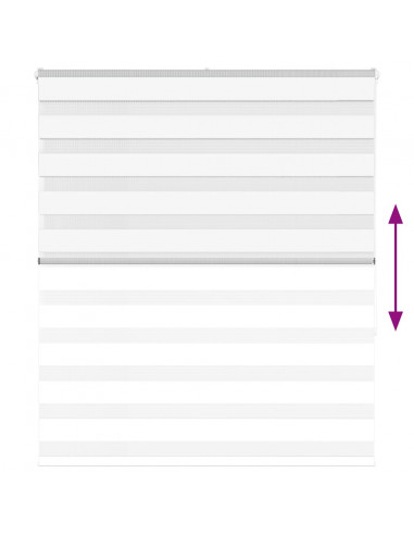 Tenda a Rullo Zebra Larghezza Tessuto 115,9 cm Poliestere