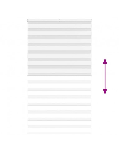 Tenda a Rullo Zebra Larghezza Tessuto 120,9 cm Poliestere