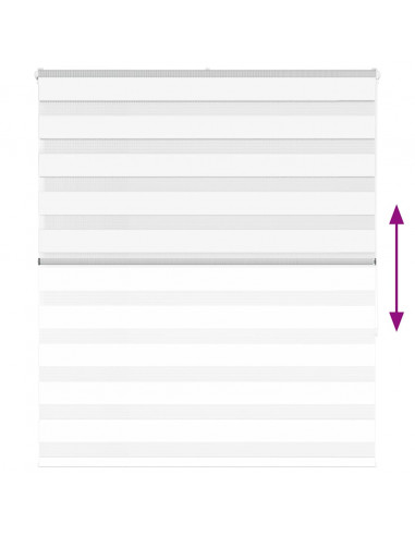 Tenda a Rullo Zebra Larghezza Tessuto 120,9 cm Poliestere