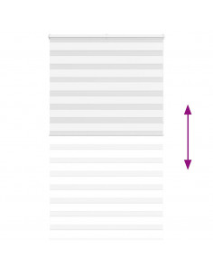 Tenda a Rullo Zebra Larghezza Tessuto 125,9 cm Poliestere 2