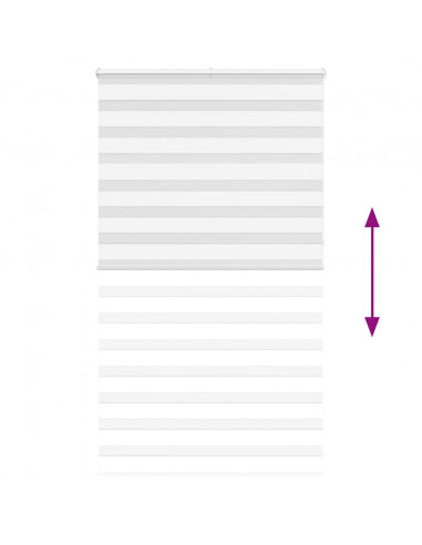 Tenda a Rullo Zebra Larghezza Tessuto 125,9 cm Poliestere