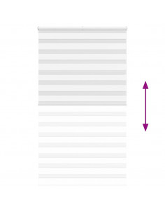 Tenda a Rullo Zebra Larghezza Tessuto 125,9 cm Poliestere 2