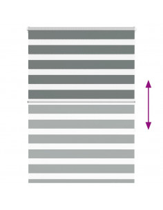 Tenda a Rullo Zebra Larghezza Tessuto 125,9 cm Poliestere 2