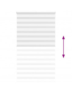 Tenda a Rullo Zebra Larghezza Tessuto 130,9 cm Poliestere 2