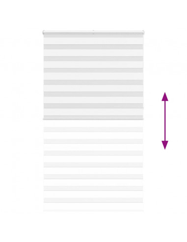 Tenda a Rullo Zebra Larghezza Tessuto 130,9 cm Poliestere