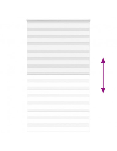 Tenda a Rullo Zebra Larghezza Tessuto 130,9 cm Poliestere