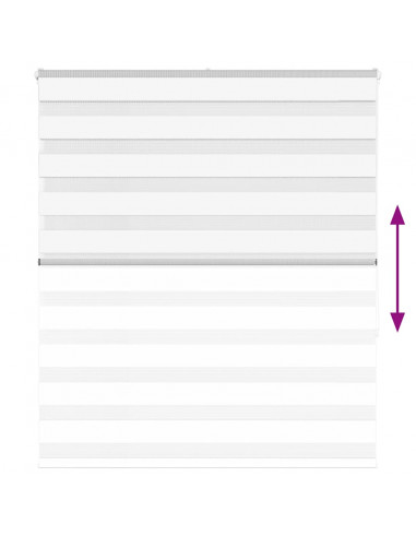 Tenda a Rullo Zebra Larghezza Tessuto 130,9 cm Poliestere