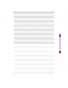 Tenda a Rullo Zebra Larghezza Tessuto 135,9 cm Poliestere 2