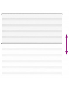 Tenda a Rullo Zebra Larghezza Tessuto 135,9 cm Poliestere 2