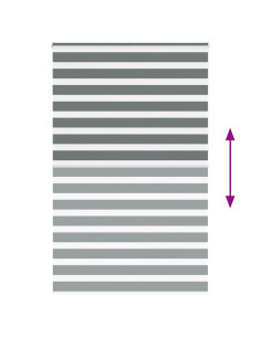 Tenda a Rullo Zebra Larghezza Tessuto 140,9 cm Poliestere 2