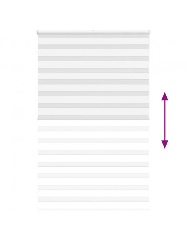 Tenda a Rullo Zebra Larghezza Tessuto 140,9 cm Poliestere