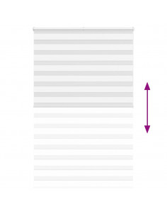 Tenda a Rullo Zebra Larghezza Tessuto 140,9 cm Poliestere 2