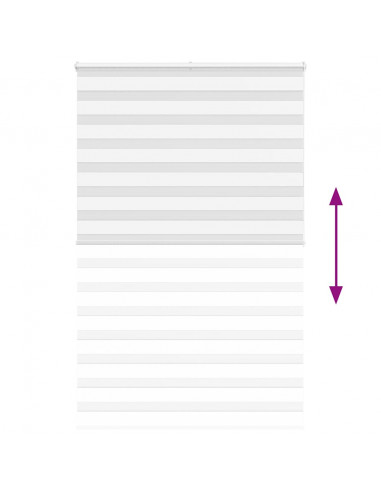 Tenda a Rullo Zebra Larghezza Tessuto 140,9 cm Poliestere