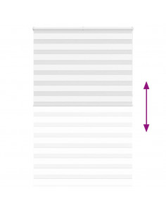 Tenda a Rullo Zebra Larghezza Tessuto 145,9 cm Poliestere 2